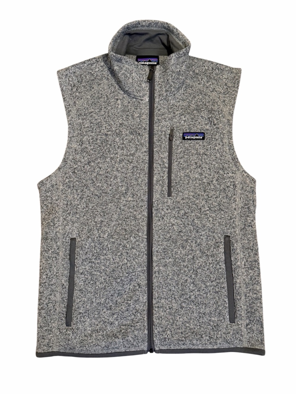 PATAGONIA Men’s Better Sweater Fleece Vest Full Zip in Gray Stonewash NWOT